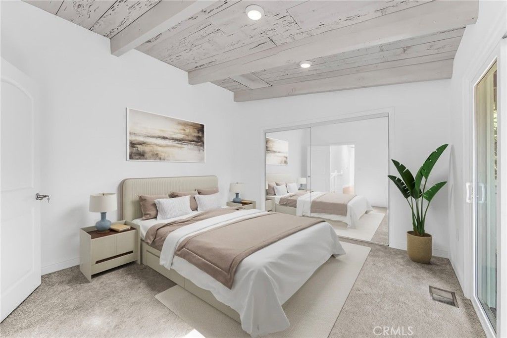 Bedroom, Interior, Recessed Lighting, Wooden Beams, Wooden Ceilings