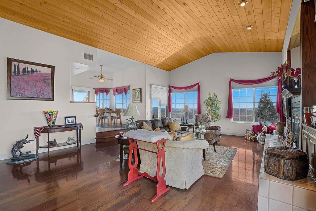 Interior, Living room, Recessed Lighting, Wooden Ceilings, Wood Texture Flooring