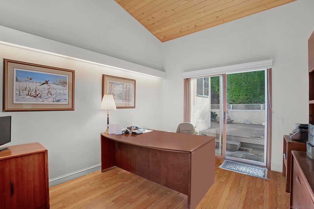 Home Office, Interior, Wooden Ceilings, Wood Texture Flooring