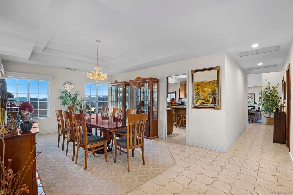 Chandelier, Dining room, Interior, Recessed Lighting