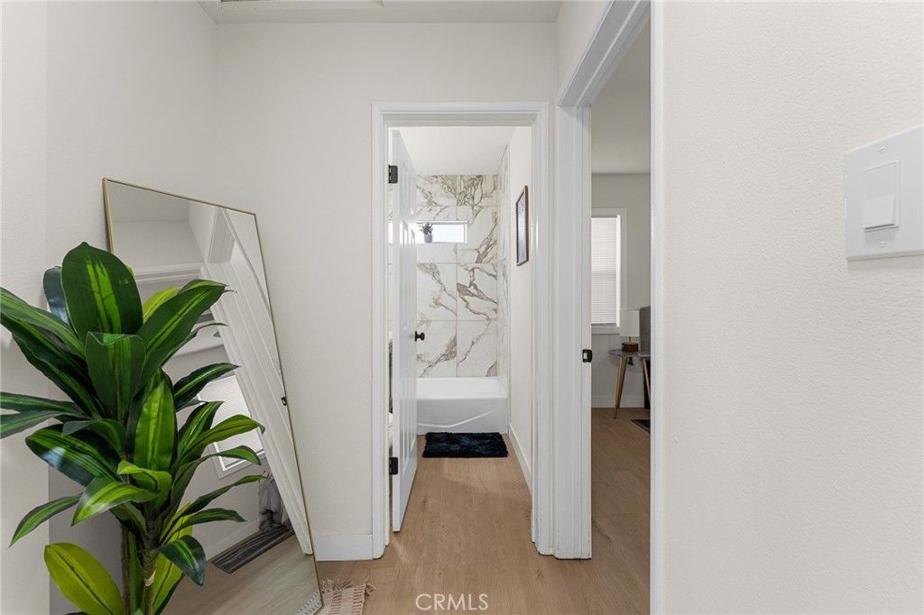 Bathroom, Interior, Marble Walls, Wood Texture Flooring