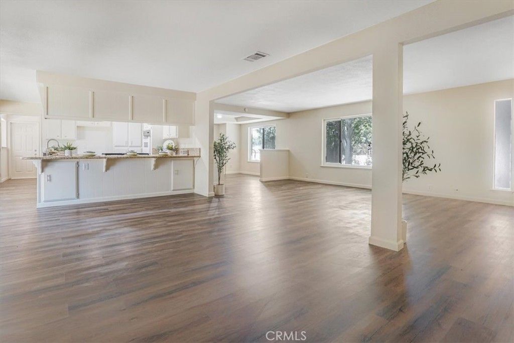 Empty room, Interior, Kitchen, Wood Texture Flooring