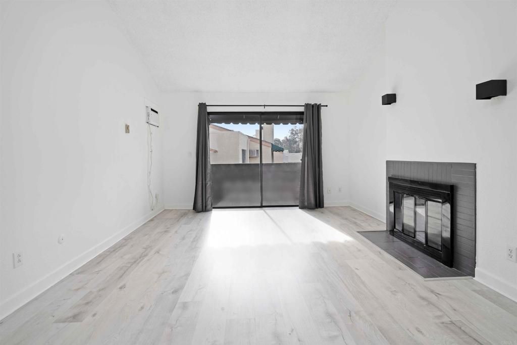 Empty room, Fireplace, Interior, Wood Texture Flooring