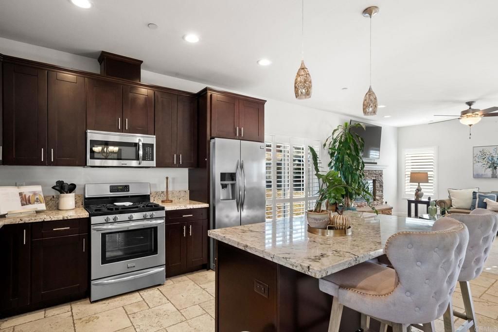 Interior, Kitchen, Pendant Lights, Recessed Lighting, Stainless Steel Appliances