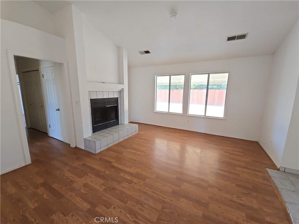 Empty room, Fireplace, Interior, Wood Texture Flooring
