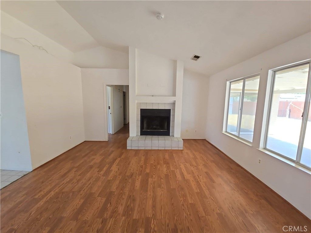 Empty room, Fireplace, Interior, Wood Texture Flooring
