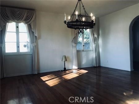 Chandelier, Empty room, Interior, Wood Texture Flooring