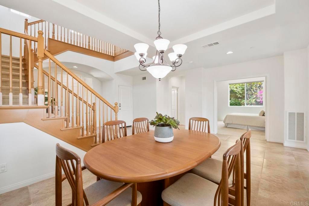 Chandelier, Dining room, Interior, Recessed Lighting