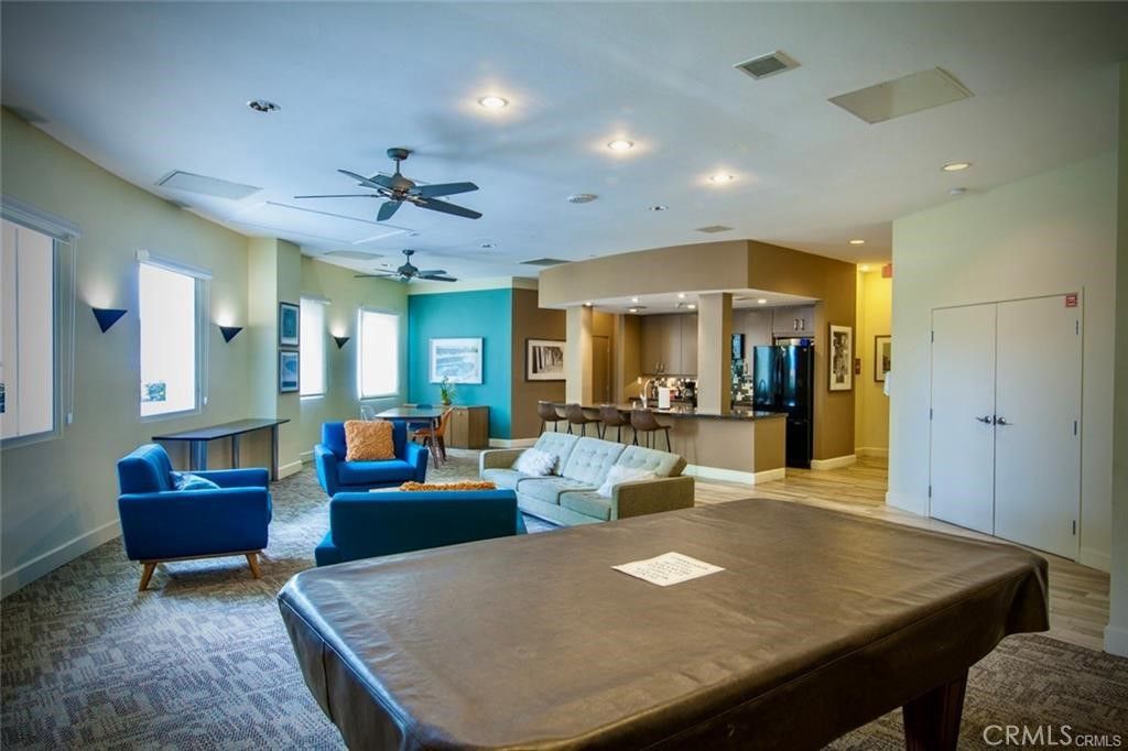Billiard Table, Game Room, Interior, Living room, Recessed Lighting