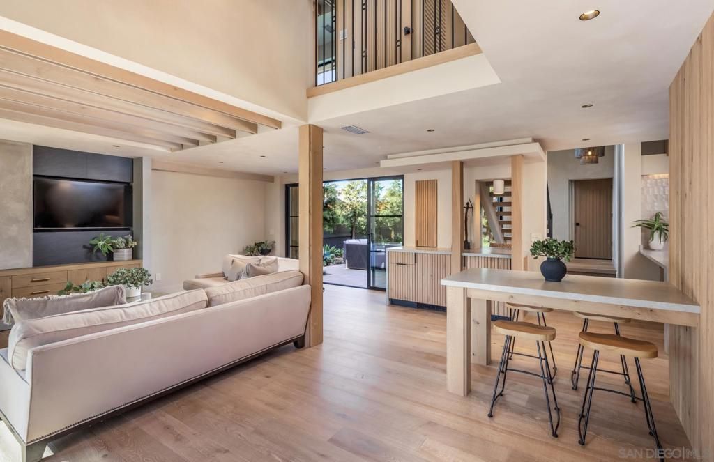 Interior, Living room, Recessed Lighting, Wooden Ceilings, Wood Texture Flooring