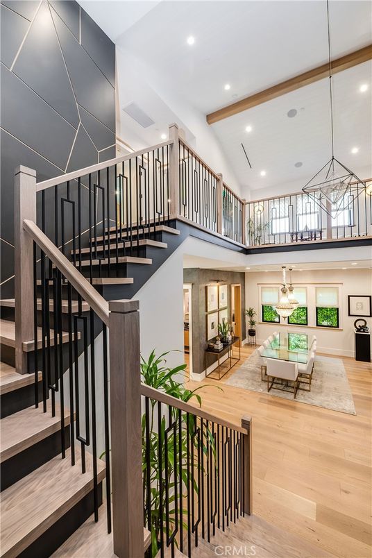 Interior, Recessed Lighting, Wooden Beams, Wood Texture Flooring