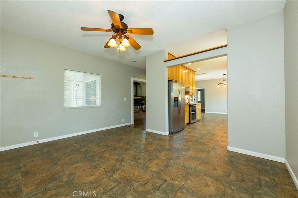 Empty room, Interior, Kitchen, Pendant Lights, Recessed Lighting, Stainless Steel Appliances