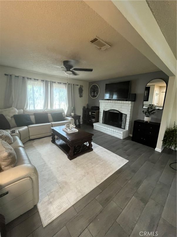 Fireplace, Interior, Living room, Wood Texture Flooring