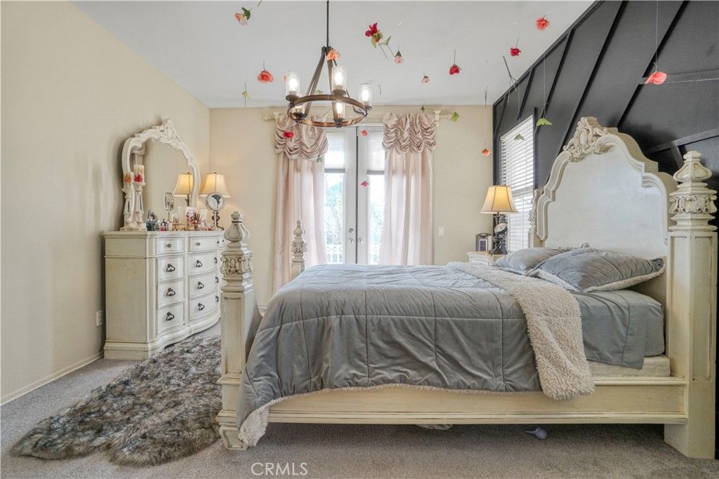 Bedroom, Chandelier, Interior