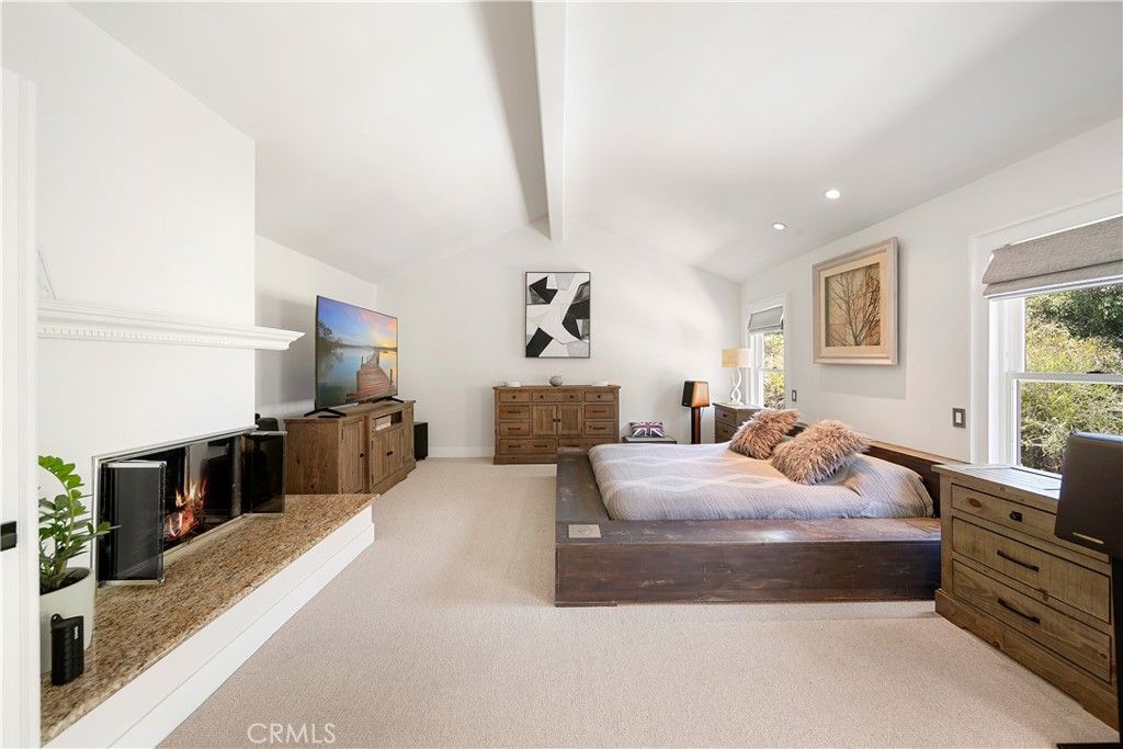Bedroom, Fireplace, Interior, Recessed Lighting