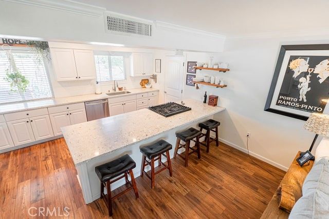 Interior, Kitchen, Wood Texture Flooring