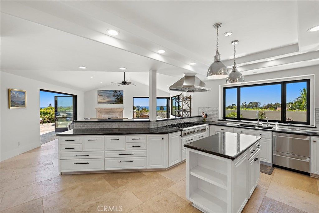 Interior, Kitchen, Pendant Lights, Recessed Lighting, Stainless Steel Appliances, Water