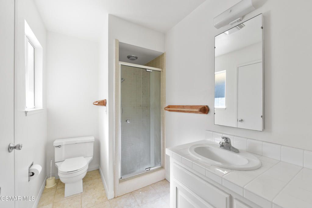 Bathroom, Glass Shower, Interior, Tile Countertops