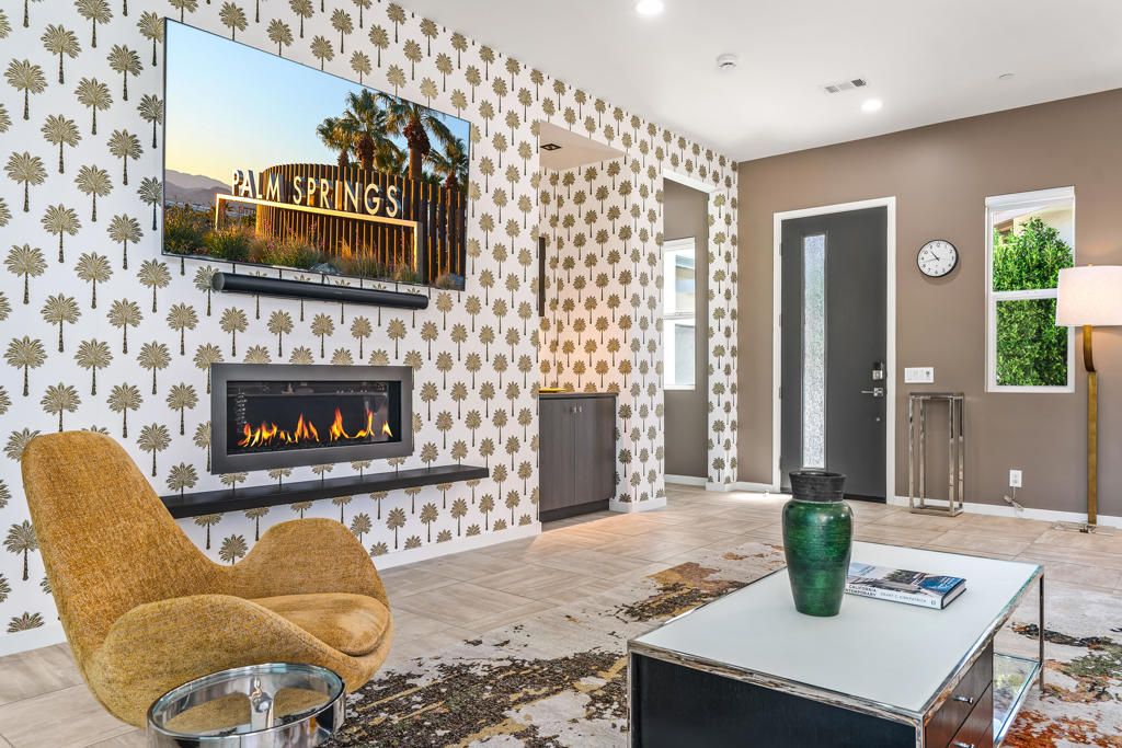 Fireplace, Interior, Living room, Recessed Lighting