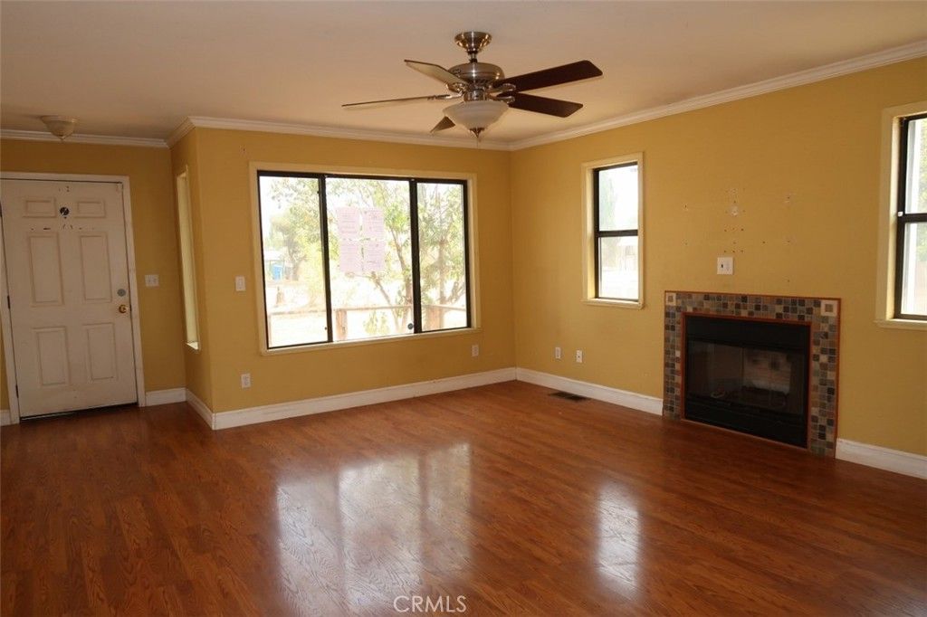 Empty room, Fireplace, Interior, Wood Texture Flooring