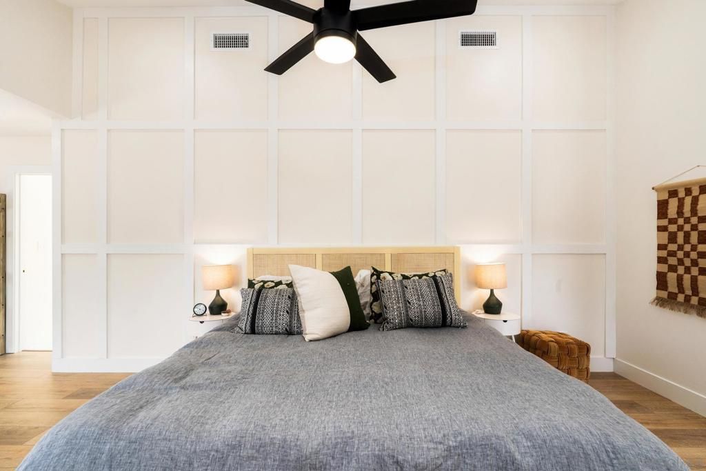 Bedroom, Interior, Wood Texture Flooring