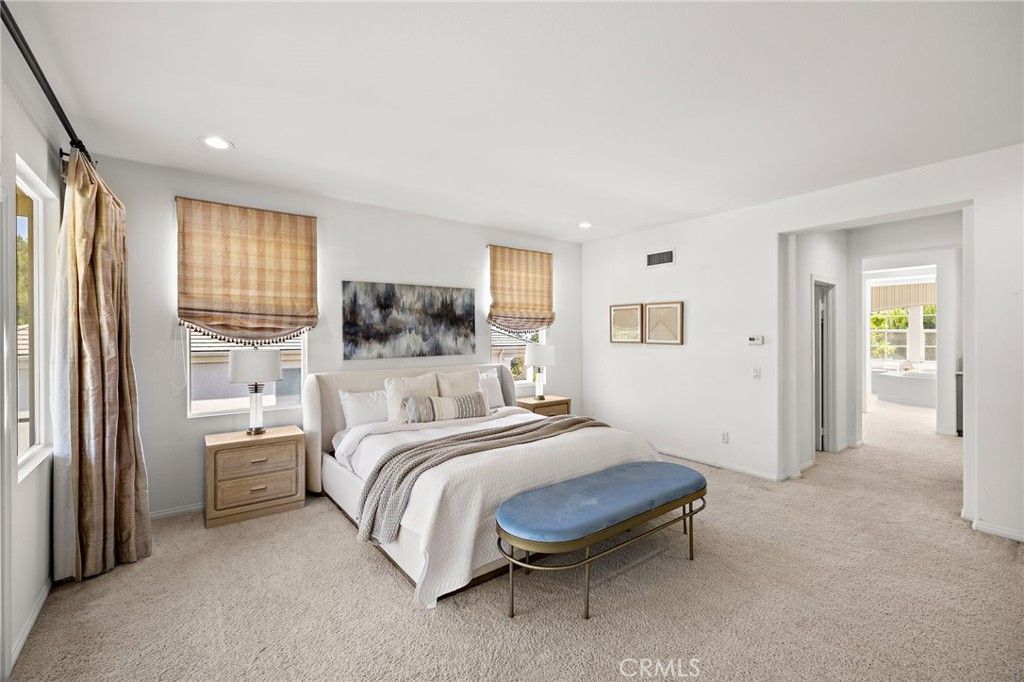 Bedroom, Interior, Recessed Lighting