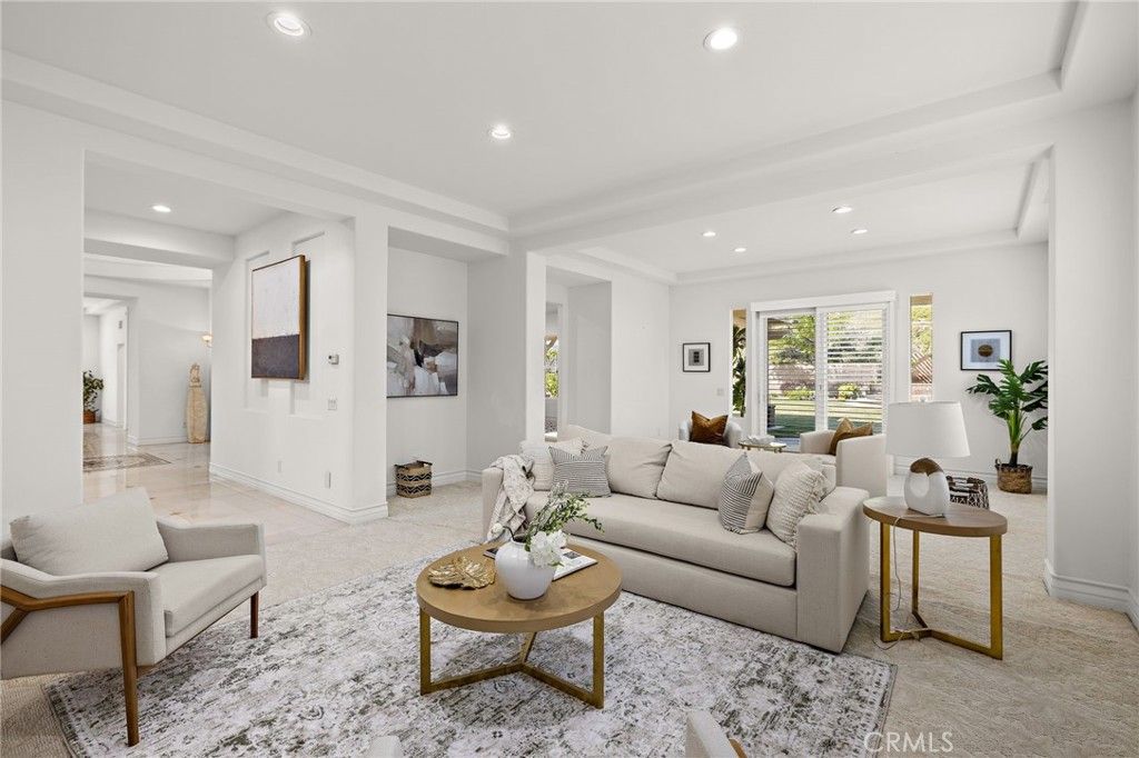 Interior, Living room, Recessed Lighting
