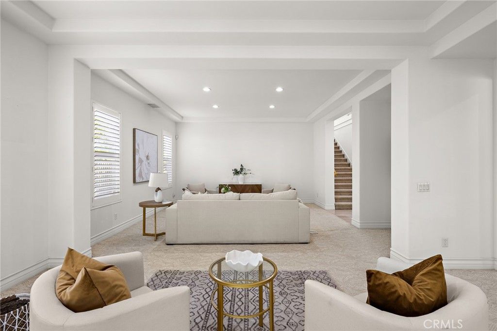 Interior, Living room, Recessed Lighting
