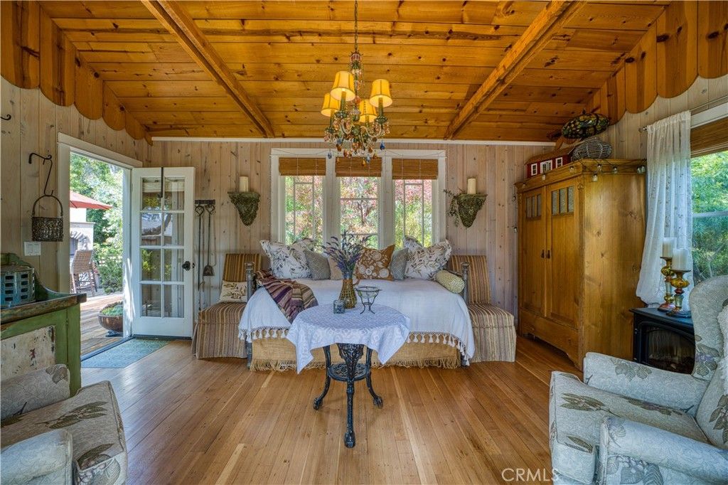 Chandelier, Interior, Living room, Wooden Beams, Wooden Ceilings, Wood Texture Flooring, Wooden Walls