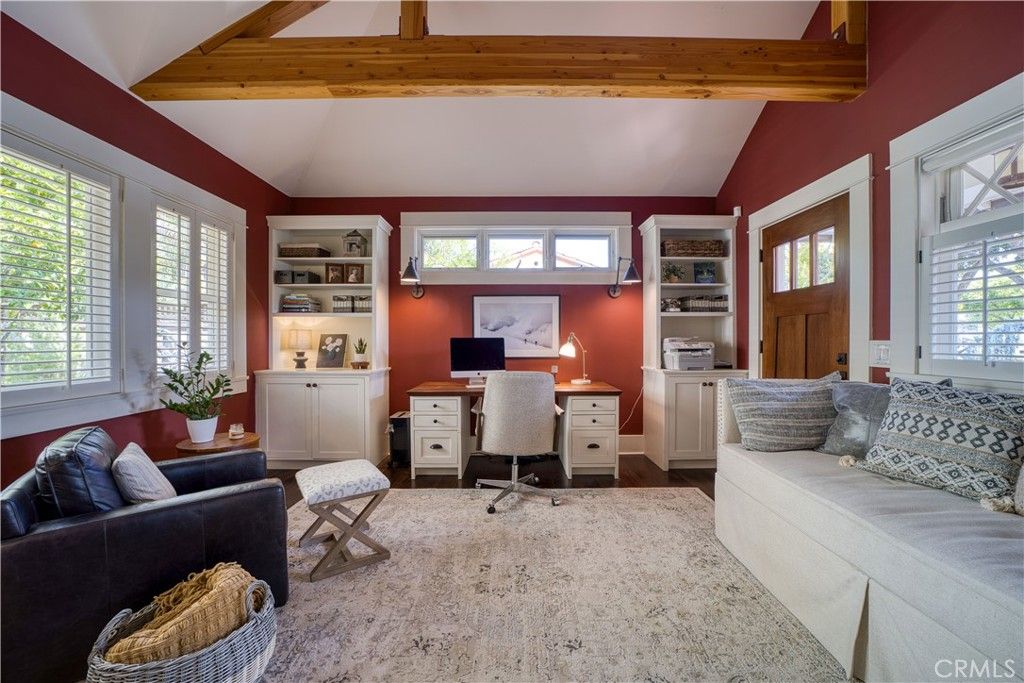 Home Office, Interior, Wooden Beams