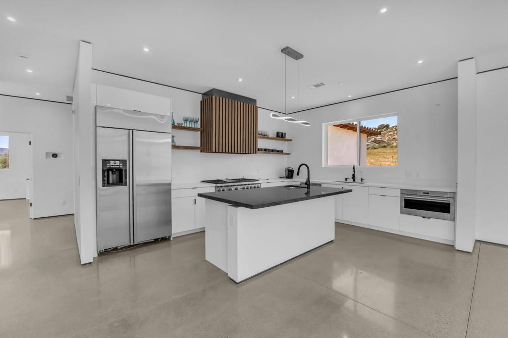 Interior, Kitchen, Pendant Lights, Recessed Lighting, Stainless Steel Appliances