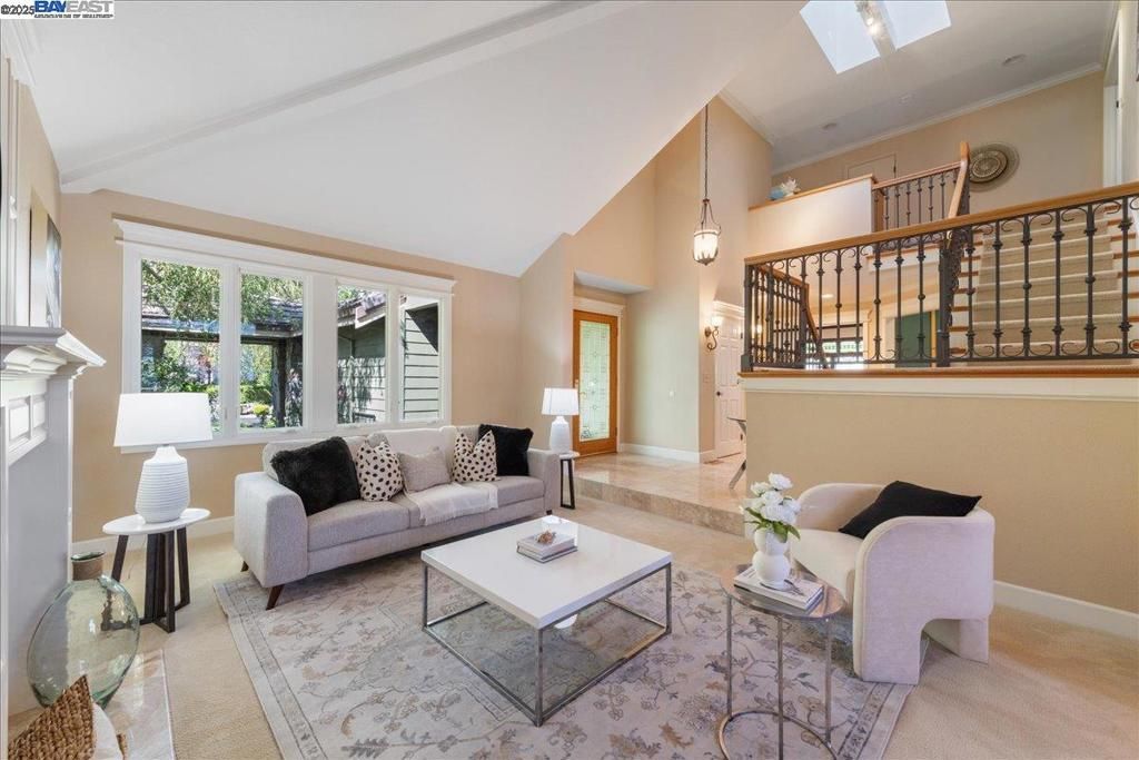 Fireplace, Interior, Living room, Pendant Lights