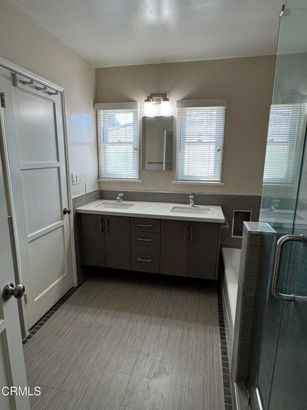 Bathroom, Dual Sink Vanities, Glass Shower, Interior