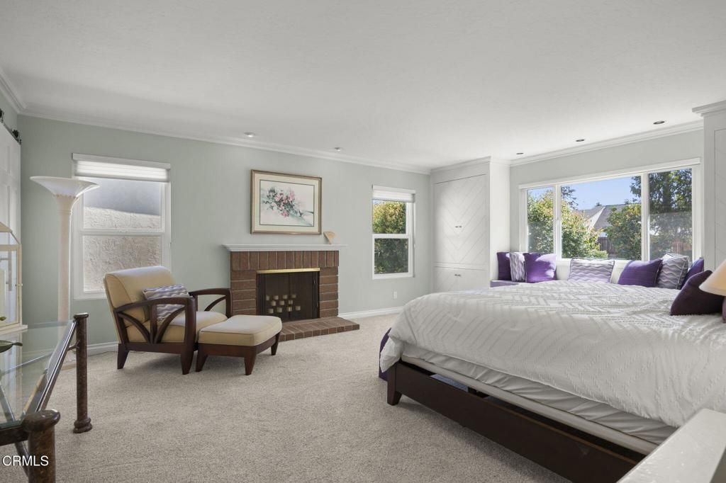Bedroom, Fireplace, Interior, Recessed Lighting