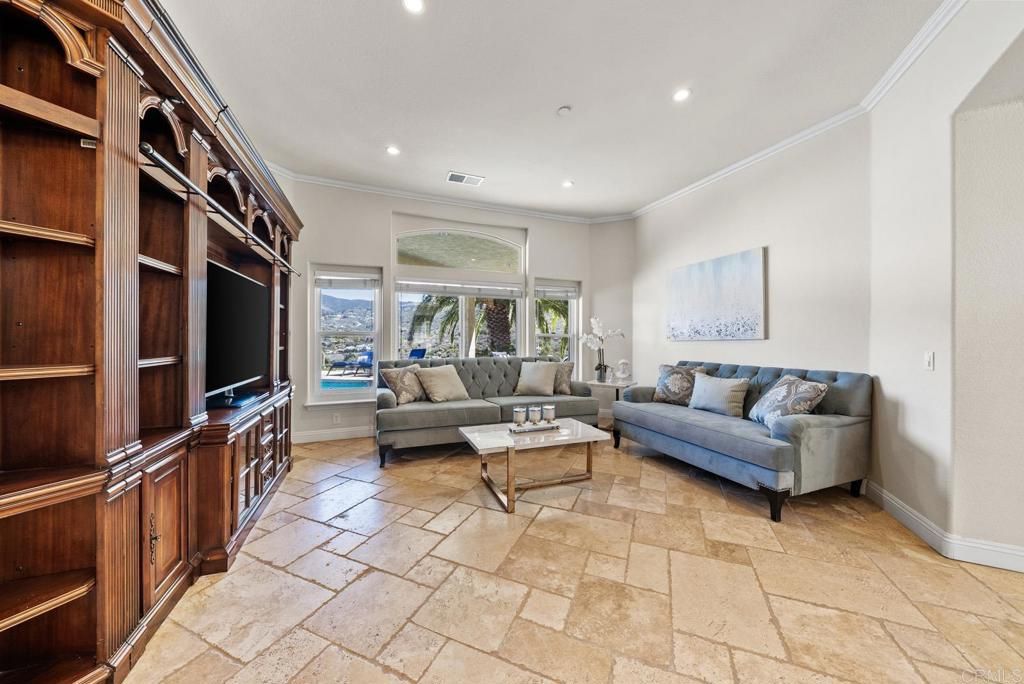 Interior, Living room, Recessed Lighting