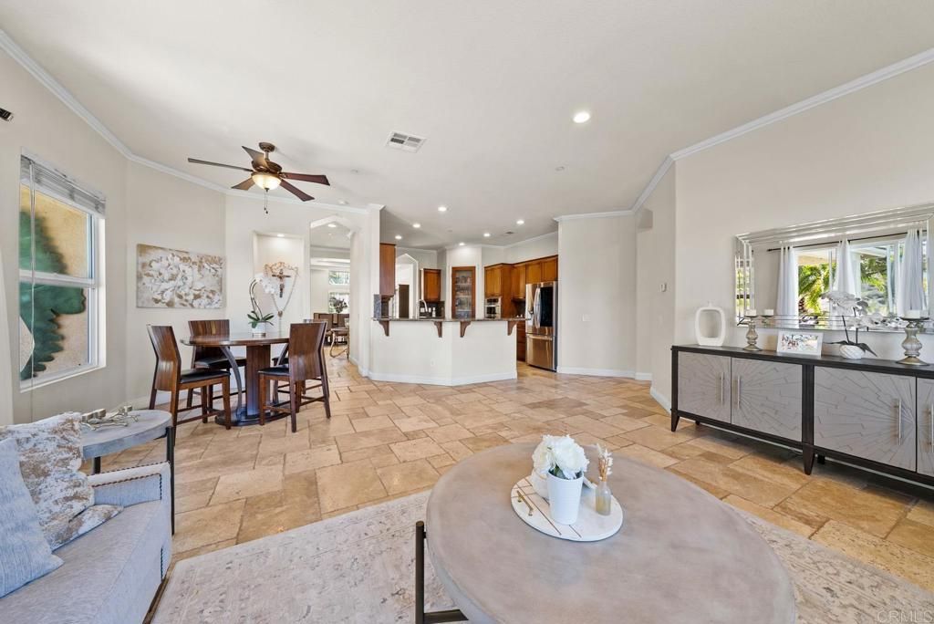 Dining room, Interior, Kitchen, Recessed Lighting