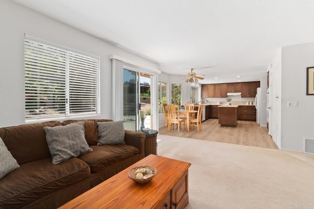 Dining room, Interior, Kitchen, Living room, Recessed Lighting, Wood Texture Flooring