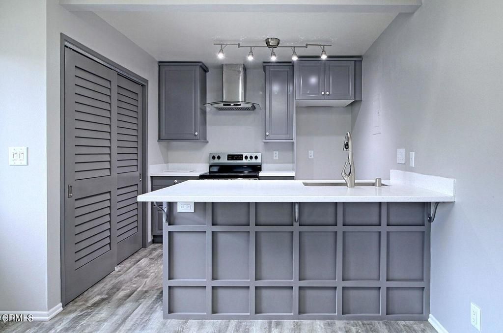 Interior, Kitchen, Wood Texture Flooring