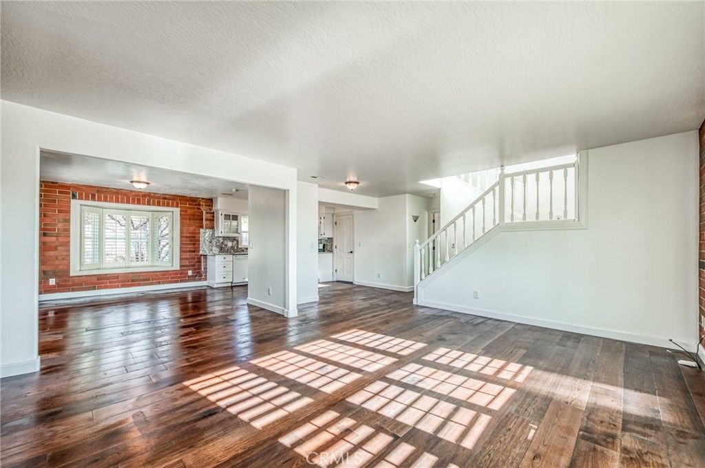 Empty room, Interior, Stone Walls, Wood Texture Flooring