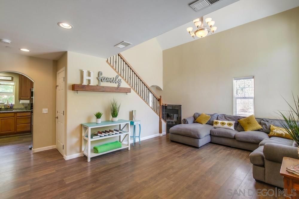 Chandelier, Interior, Living room, Recessed Lighting, Wood Texture Flooring