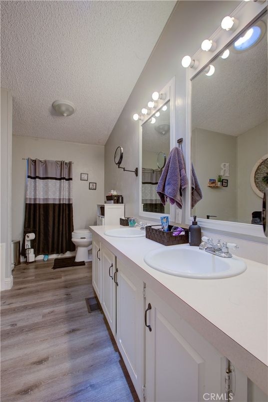 Bathroom, Dual Sink Vanities, Interior, Wood Texture Flooring