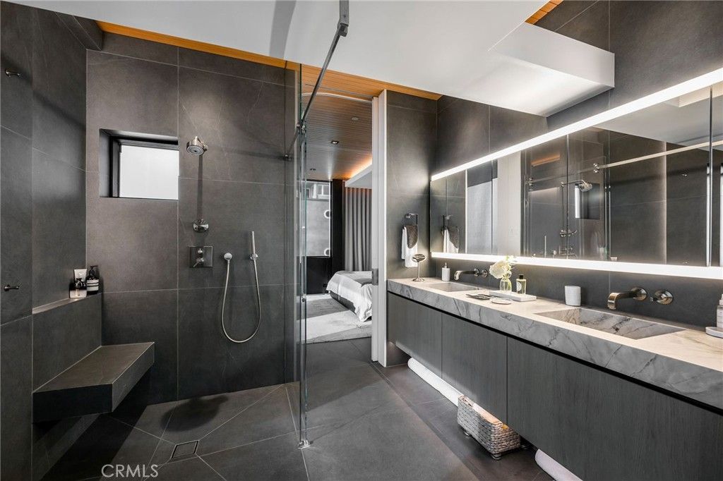 Bathroom, Dual Sink Vanities, Glass Shower, Interior