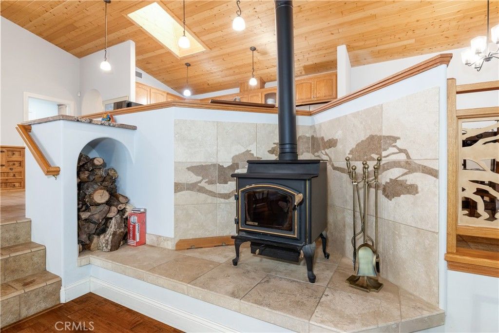 Fireplace, Interior, Pendant Lights, Wooden Ceilings, Wood Texture Flooring