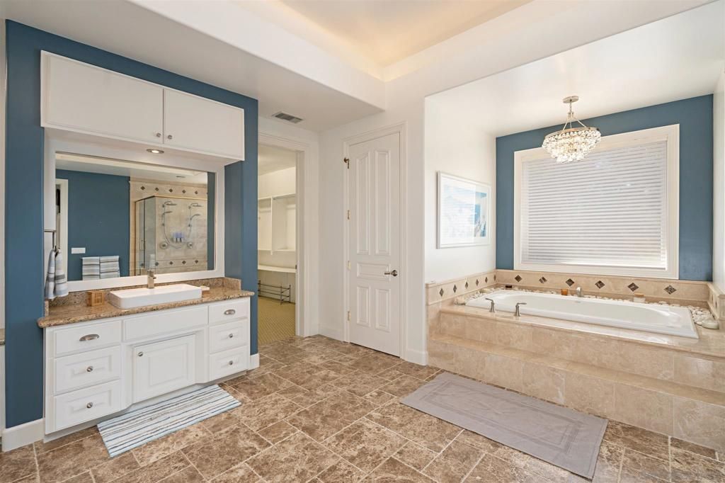 Bathroom, Chandelier, Interior, Recessed Lighting