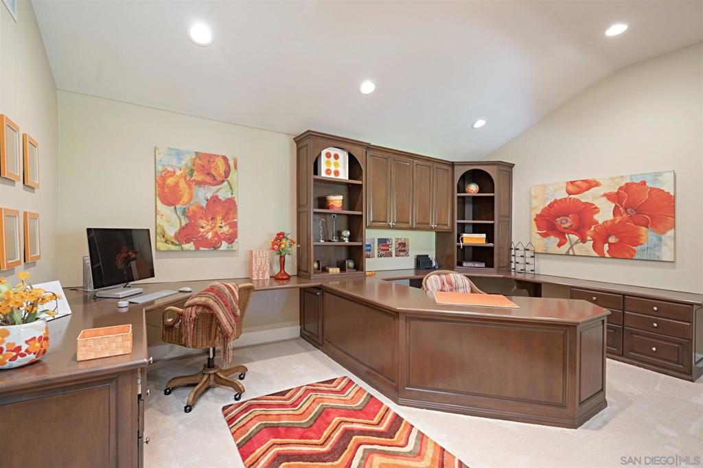 Home Office, Interior, Recessed Lighting