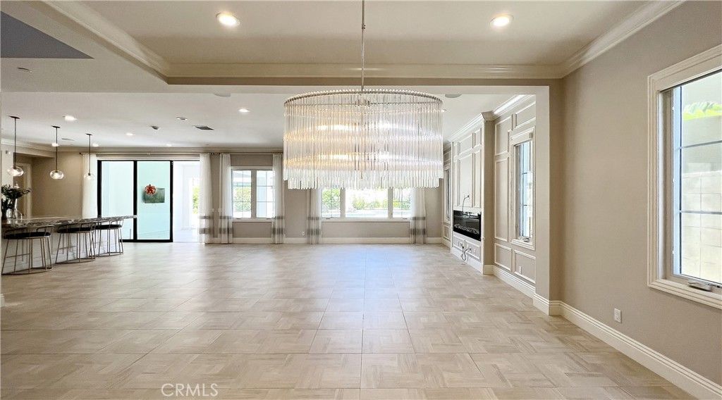 Chandelier, Interior, Pendant Lights, Recessed Lighting, Wood Texture Flooring