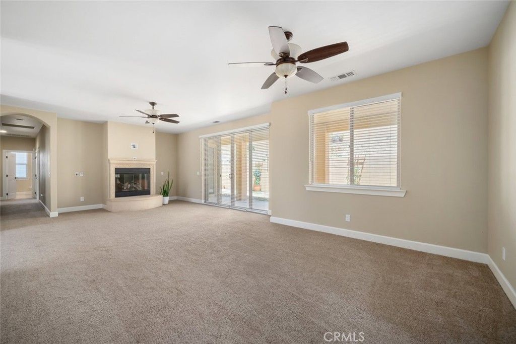 Empty room, Fireplace, Interior