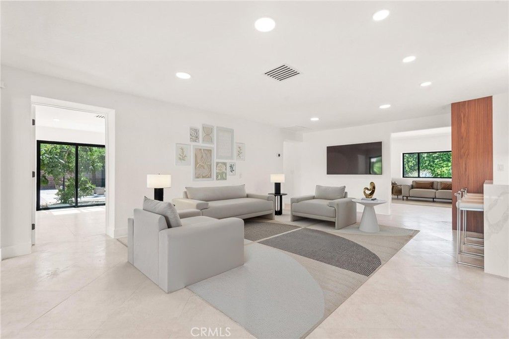 Interior, Living room, Recessed Lighting