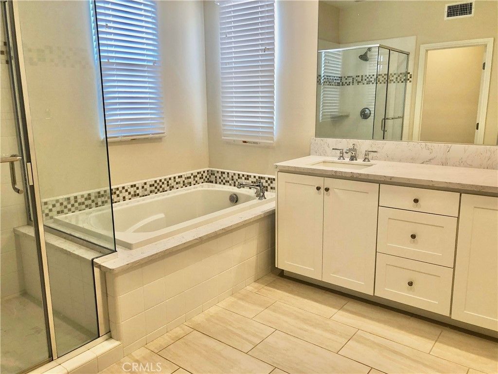 Bathroom, Dual Sink Vanities, Glass Shower, Interior