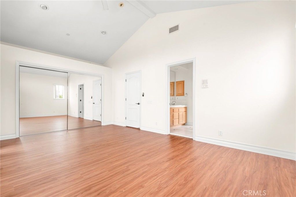 Bathroom, Empty room, Interior, Recessed Lighting, Wood Texture Flooring